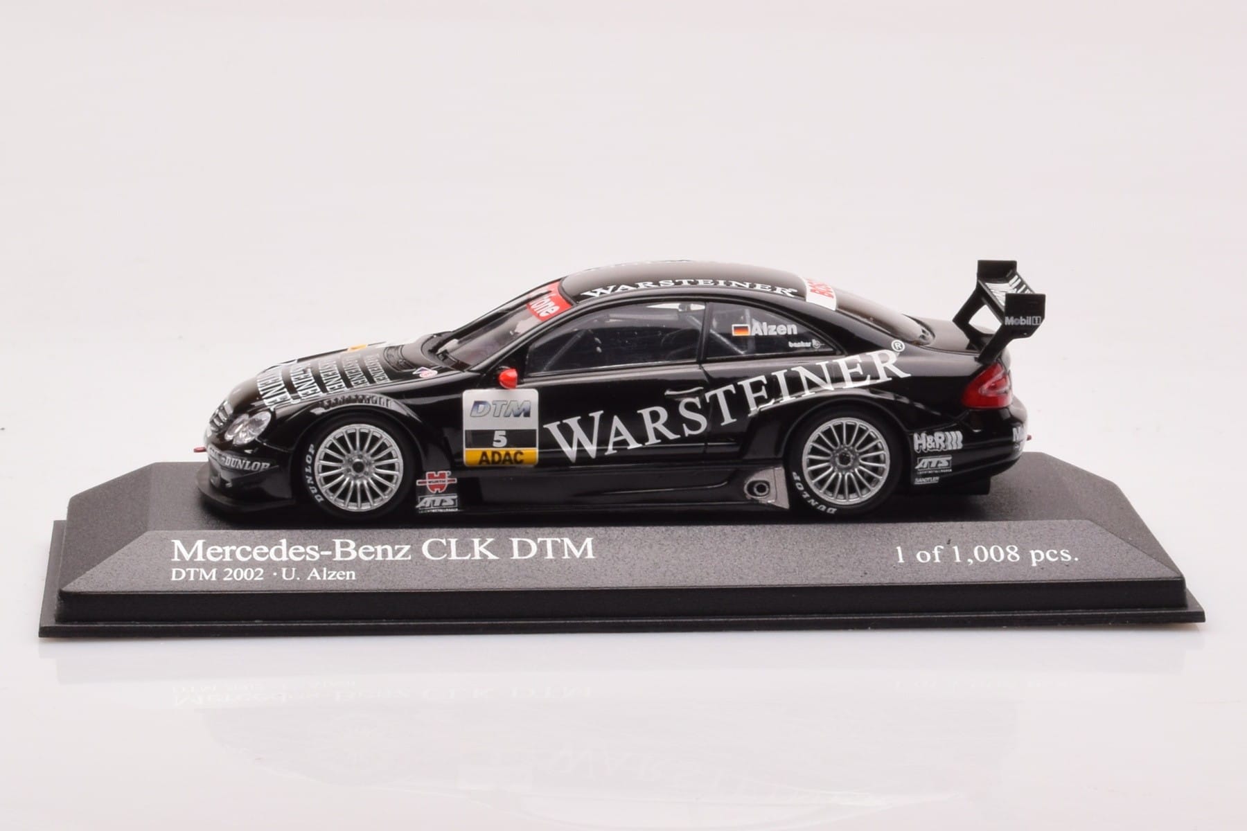 Mercedes CLK DTM Team Warsteiner AMG #5 U. Alzen DTM 2002 Minichamps 1:43 400023025 Metalas