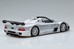 Mercedes CLK GTR Roadster Sidabrinis GT Spirit 1:18 GT155 Derva - nuotrauka 2 iš 6