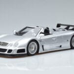 Mercedes CLK GTR Roadster Sidabrinis GT Spirit 1:18 GT155 Derva