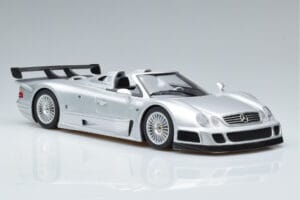 Mercedes CLK GTR Roadster Sidabrinis GT Spirit 1:18 GT155 Derva - nuotrauka 4 iš 6