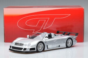 Mercedes CLK GTR Roadster Sidabrinis GT Spirit 1:18 GT155 Derva - nuotrauka 6 iš 6