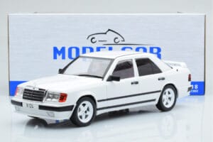 Mercedes E-Class W124 Tuning Baltas MCG 1:18 MCG18343 Metalas - nuotrauka 6 iš 6
