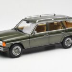 Mercedes 230T W123 T-Model Žalias Metalinis Norev 1:18