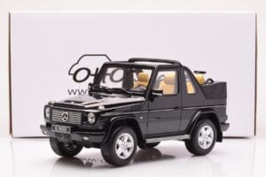 Mercedes G500 W463 Kabrioletas Obsidian Juodas Otto 1:18 OT1040 Derva - nuotrauka 6 iš 6
