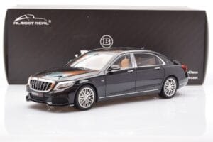 Mercedes Maybach S-Class W222 Brabus 900 Obsidian Juodas Almost Real 1:18 860102 Metalas - nuotrauka 8 iš 8