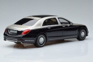 Mercedes Maybach S600 W222 Juodas Sidabrinis GT Spirit 1:18 GT237 Derva - nuotrauka 2 iš 6