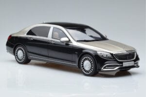 Mercedes Maybach S600 W222 Juodas Sidabrinis GT Spirit 1:18 GT237 Derva - nuotrauka 4 iš 6