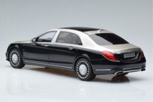 Mercedes Maybach S600 W222 Juodas Sidabrinis GT Spirit 1:18 GT237 Derva - nuotrauka 5 iš 6