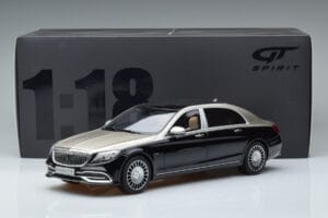 Mercedes Maybach S600 W222 Juodas Sidabrinis GT Spirit 1:18 GT237 Derva - nuotrauka 6 iš 6