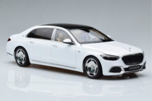 Mercedes Maybach S600 W222 V12 Biturbo Diamond Baltas Almost Real 1:18 820116 Metalas - nuotrauka 6 iš 11