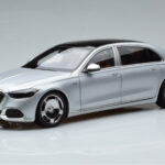 Mercedes Maybach S600 W222 V12 Biturbo Hightech Sidabrinis Almost Real 1:18