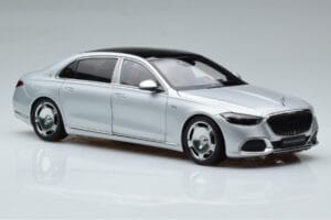 Mercedes Maybach S600 W222 V12 Biturbo Hightech Sidabrinis Almost Real 1:18 820118 Metalas - nuotrauka 6 iš 12