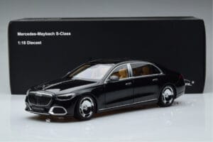 Mercedes Maybach S600 W222 V12 Biturbo Obsidian Juodas Almost Real 1:18 820115 Metalas - nuotrauka 11 iš 11