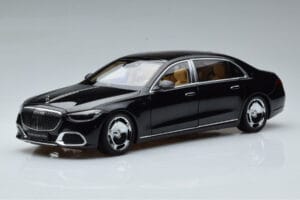 Mercedes Maybach S600 W222 V12 Biturbo Obsidian Juodas Almost Real 1:18 820115
