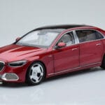 Mercedes Maybach S600 W222 V12 Biturbo Patagonia Raudonas Almost Real 1:18