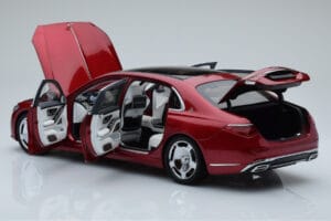 Mercedes Maybach S600 W222 V12 Biturbo Patagonia Raudonas Almost Real 1:18 820119 Metalas - nuotrauka 5 iš 10