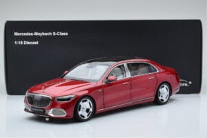 Mercedes Maybach S600 W222 V12 Biturbo Patagonia Raudonas Almost Real 1:18 820119 Metalas - nuotrauka 10 iš 10