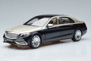 Mercedes Maybach S650 X222 Sidabriškai Mėlynas Norev 1:18 B66960615 Metalas
