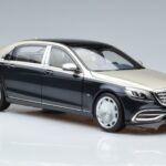 Mercedes Maybach S650 X222 Sidabriškai Mėlynas Norev 1:18 B66960615 Metalas - image 5 of 7