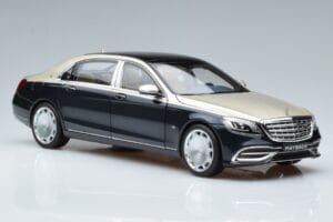 Mercedes Maybach S650 X222 Sidabriškai Mėlynas Norev 1:18 B66960615 Metalas - nuotrauka 5 iš 7