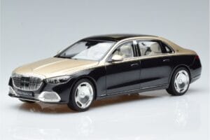 Mercedes Maybach S680 X223 Auksinis Juodas Metallic Norev 1:18 183917 Metalas