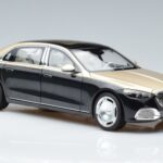 Mercedes Maybach S680 X223 Auksinis Juodas Metallic Norev 1:18 183917 Metalas - image 5 of 7