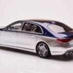 Mercedes Maybach S680 W223 Nautical Mėlynas Cirrus Sidabrinis Almost Real 1:18 - image 7 of 8