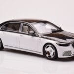 Mercedes Maybach S680 W223 Obsidian Juodas Diamond Baltas Almost Real 1:18 - image 5 of 7