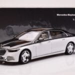 Mercedes Maybach S680 W223 Obsidian Juodas Diamond Baltas Almost Real 1:18 - image 7 of 7