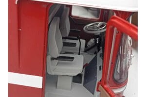 Mercedes O317 Porsche Transporter Raudonas CMR 1:18 CMR149 Metalas - nuotrauka 11 iš 12