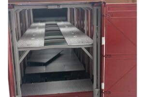 Mercedes O317 Porsche Transporter Raudonas CMR 1:18 CMR149 Metalas - nuotrauka 5 iš 12