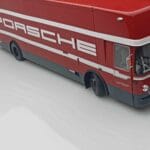 Mercedes O317 Porsche Transporter Raudonas CMR 1:18 - image 9 of 12