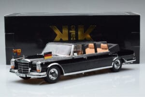 Mercedes 600 Pullman W100 Landaulet Queen Elizabeth II KK-Scale 1:18 KKDC181185 Metalas - nuotrauka 6 iš 6
