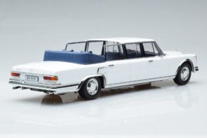 Mercedes 600 Pullman W100 Landaulet Baltas KK-Scale 1:18 KKDC181184 Metalas - nuotrauka 2 iš 6