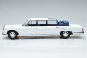 Mercedes 600 Pullman W100 Landaulet Baltas KK-Scale 1:18 KKDC181184 Metalas - nuotrauka 3 iš 6