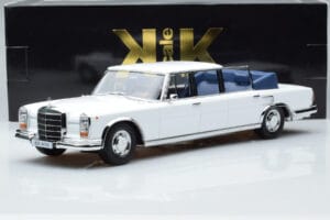 Mercedes 600 Pullman W100 Landaulet Baltas KK-Scale 1:18 KKDC181184 Metalas - nuotrauka 6 iš 6