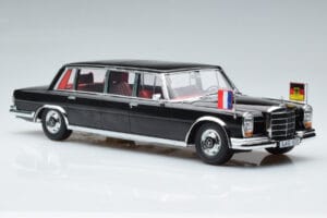 Mercedes 600 Pullman W100 W. Brandt G. Pompidou KK-Scale 1:18 KKDC181134 Metalas - nuotrauka 4 iš 6