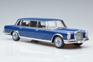 Mercedes S-Class 600 W100 LWB Pullman Tamsiai Mėlynas MCG 1:18 MCG18189 Metalas - nuotrauka 4 iš 6