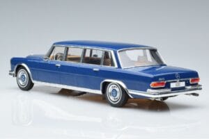 Mercedes S-Class 600 W100 LWB Pullman Tamsiai Mėlynas MCG 1:18 MCG18189 Metalas - nuotrauka 5 iš 6