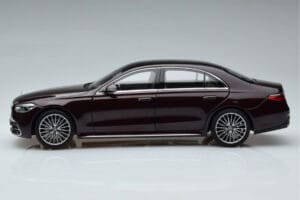 Mercedes S-Class W223 AMG Line Raudonas Norev 1:18 183804 Metalas - nuotrauka 5 iš 8