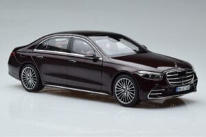 Mercedes S-Class W223 AMG Line Raudonas Norev 1:18 183804 Metalas - nuotrauka 6 iš 8