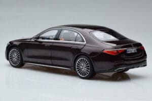 Mercedes S-Class W223 AMG Line Raudonas Norev 1:18 183804 Metalas - nuotrauka 7 iš 8