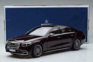 Mercedes S-Class W223 AMG Line Raudonas Norev 1:18 183804 Metalas - nuotrauka 8 iš 8
