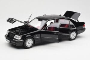Mercedes S600 W140 Juodas Norev 1:18 183722 Metalas - nuotrauka 2 iš 8