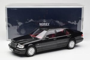 Mercedes S600 W140 Juodas Norev 1:18 183722 Metalas - nuotrauka 8 iš 8