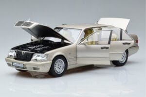 Mercedes S600 W140 Sidabrinis Norev 1:18 183723 Metalas - nuotrauka 2 iš 7