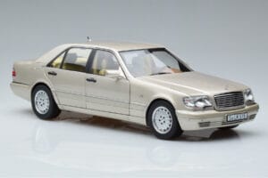 Mercedes S600 W140 Sidabrinis Norev 1:18 183723 Metalas - nuotrauka 5 iš 7