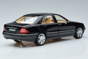 Mercedes S-Class W220 S600 Riboto Tiražo Norev 1:18 183811 Metalas - nuotrauka 3 iš 8