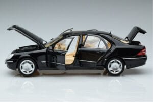 Mercedes S-Class W220 S600 Riboto Tiražo Norev 1:18 183811 Metalas - nuotrauka 4 iš 8