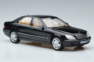 Mercedes S-Class W220 S600 Riboto Tiražo Norev 1:18 183811 Metalas - nuotrauka 6 iš 8